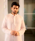 Blush Pink Textured Kurta Set – Men's Festive Ethnic Wear