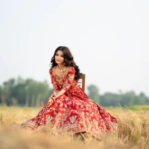 Stunning Red Bridal Lehenga (Hand Zardozi & Hand Embroidery)