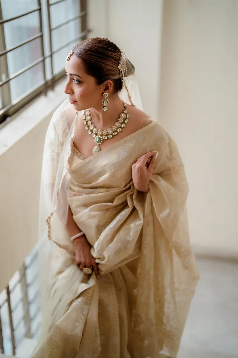 White Elegant Bridal Exclusive Saree