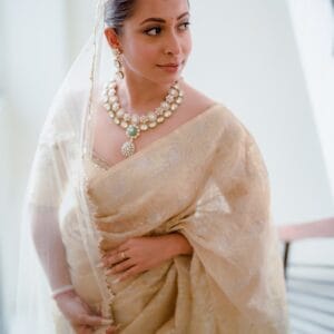 White Elegant Bridal Exclusive Saree