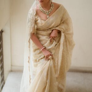 White Elegant Bridal Exclusive Saree