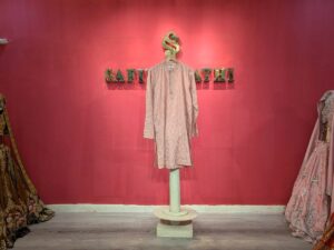 Blush Rose Textured Kurta | Tonal Embroidery | Men's Luxury Ethnic Wear
