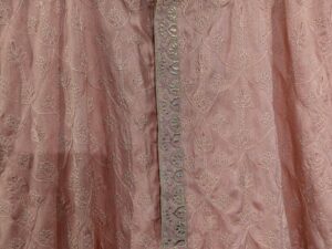 Blush Rose Textured Kurta | Tonal Embroidery | Men's Luxury Ethnic Wear