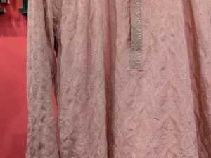 Blush Rose Textured Kurta | Tonal Embroidery | Men's Luxury Ethnic Wear