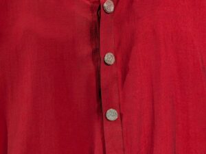 Maroon Embroidered Collar Cotton Kurta | Festive Ethnic Wear
