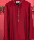 Safinaz Athi Men's Maroon Cotton Kurta – Classic Festive Wear