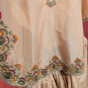 Safiya Sathi Dusty Pink Silk Kurta with Intricate Hand Embroidery & Zardozi Detailing