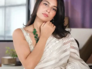 Ivory maslin sharee